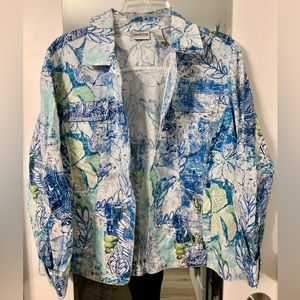 Chicos lightweight floral jacket - Size 2